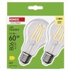 LED žárovka Filament A60 / E27 / 5,9 W (60 W) / 806 lm / teplá bílá