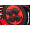 Kabel prodlužovací na bubnu venkovní FESTA INDUSTRY 3x2.5mm 50m 230V max 3680W 4 zásuvky guma-neopren IP44