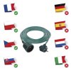 Prodlužovací kabel 5 m / 1 zásuvka / zelený / PVC / 1 mm2