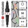 Standard LED spojovací vánoční řetěz, 5 m, venkovní i vnitřní, multicolor