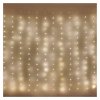LED vánoční drop řetěz – záclona, 2,9x2 m, venkovní i vnitřní, teplá bílá, programy