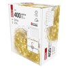 LED vánoční drop řetěz – záclona, 2,9x2 m, venkovní i vnitřní, teplá bílá, programy