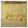 LED vánoční drop řetěz – záclona, 2,9x2 m, venkovní i vnitřní, teplá bílá, programy