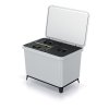 Odpadkový koš SYSTEMA - objem: 1x23 l + 2x10 l, barva: popelavá