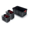 Modulární přepravní box se 7 organizéry MODULAR SOLUTION 520x329x210 mm -barva: černá