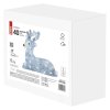 LED vánoční jelínek, 27 cm, venkovní i vnitřní, studená bílá, časovač