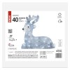 LED vánoční jelínek, 27 cm, venkovní i vnitřní, studená bílá, časovač