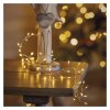LED vánoční nano řetěz – ježek, 2,4 m, 3x AA, vnitřní, teplá bílá, časovač