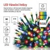LED vánoční řetěz, 8 m, venkovní i vnitřní, multicolor, programy, časovač