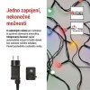 LED vánoční cherry řetěz – kuličky, 30 m, venkovní i vnitřní, multicolor, programy,časovač