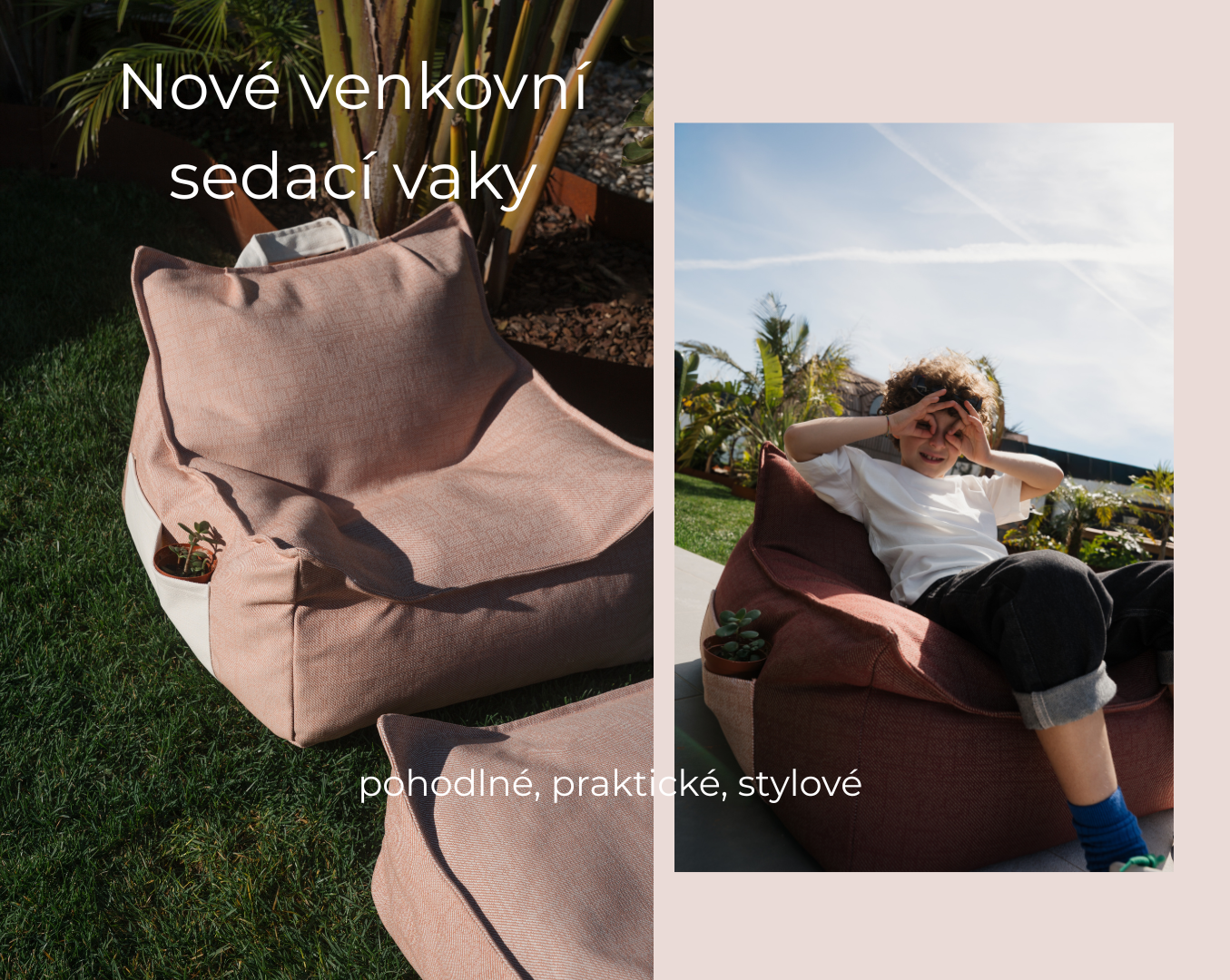 Venkovní sedací vaky