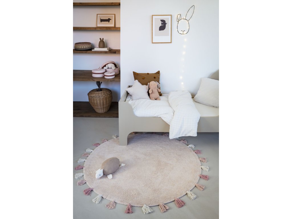 detsky ruzovy koberec Sara Pink