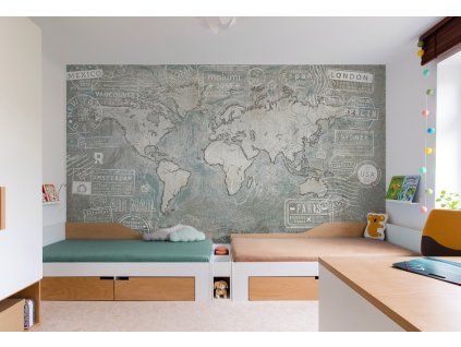 detska tapeta mapa sveta