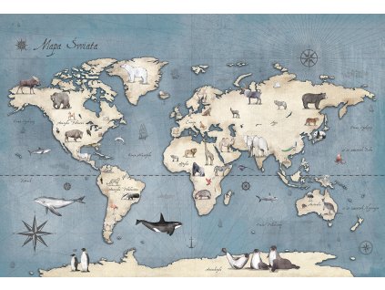 detska mapa sveta tapeta