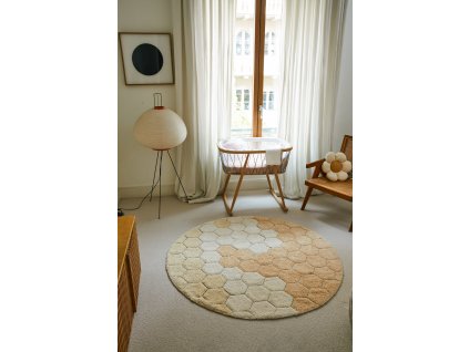 Koberec kulaty Honeycomb