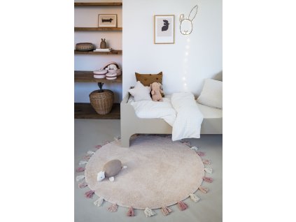 detsky ruzovy koberec Sara Pink