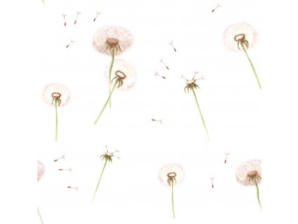 dětská jemná tapeta pampelišky Dekornik Dandelions