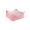 Pink Mousse Square Ottoman W596631