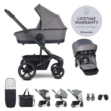 EASYWALKER Set XXL kočík kombinovaný Harvey5 Pebble Grey s príslušenstvom