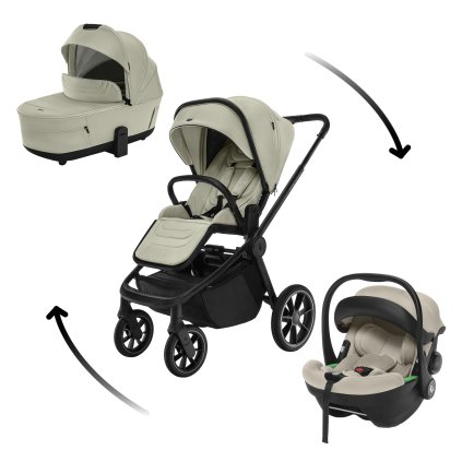 ZOPA Set kočík Move Cross 5 + hlboká korba Move XL 5 + autosedačka XM podľa vlastného výberu, Boss Grey