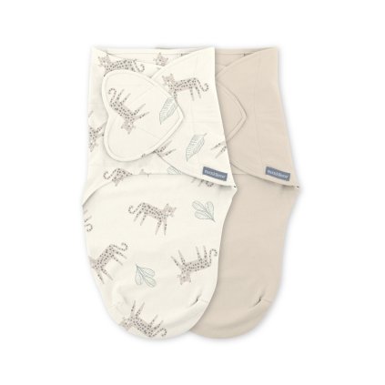 INGENUITY Zavinovačka SwaddleMe™ Ulitka bavlna Born free 2ks 0,5 TOG 0-3m