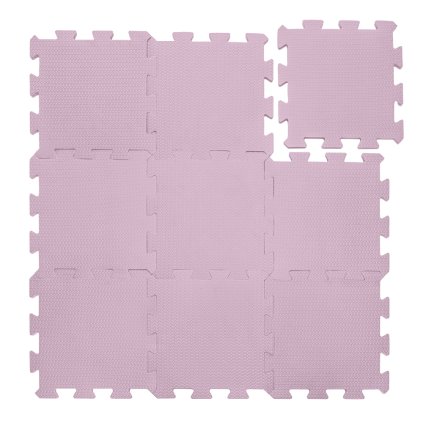 ZOPA Penová podložka Puzzle 30x30 cm 9ks, Sugar Pink