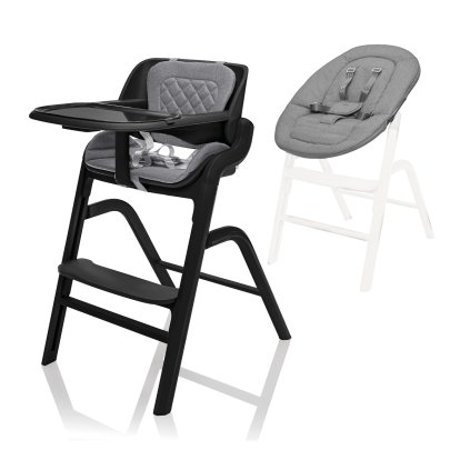 ZOPA Set stolička Inpira + novorodenecký set, Berry Black