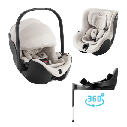BRITAX Autosedačka set Baby-Safe Pro + Vario Base 5Z + autosedačka Dualfix 5z Lux, Soft Taupe, Béžová