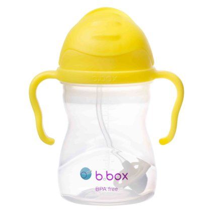 b.box Hrnček so slamkou - citrón 240 ml