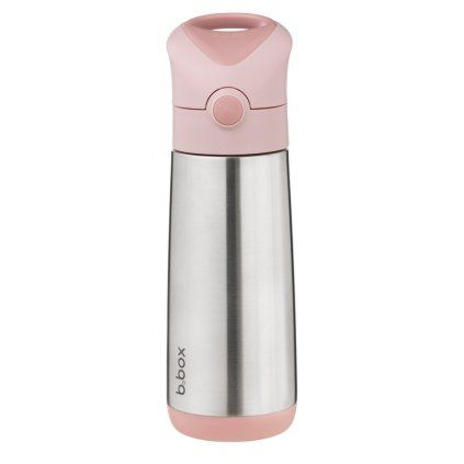 b.box Termoska na pitie so slamkou 500 ml - blush crush