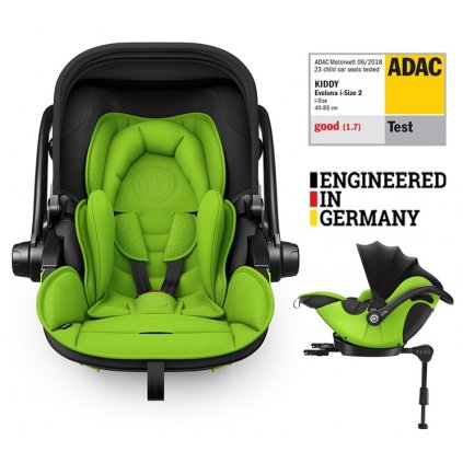 KIDDY Autosedačka Evoluna i-size 2 + Isofix základňa 40-83 cm Spring Green