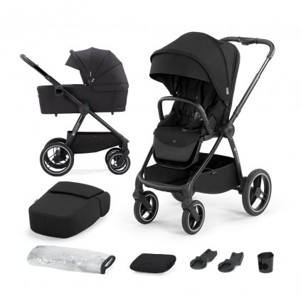 KINDERKRAFT SELECT Kočík kombinovaný Nea 2v1 Midnight Black, Premium