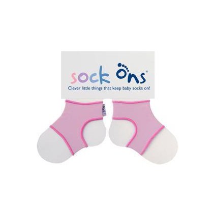 KIKKO Sock Ons Držiak ponožiek Classic - Baby ružová (0-6m)