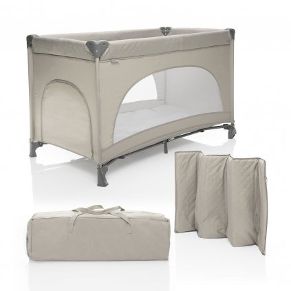 ZOPA Postieľka skladací Lely, Sand Beige