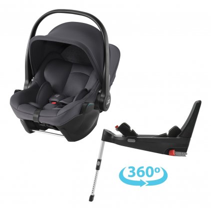 BRITAX Autosedačka set Baby-Safe Core + Flex Base 5Z, Midnight Grey