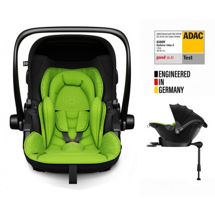 KIDDY Autosedačka Evoluna i-size 2 + Isofix základňa 40-83 cm Lizard Green