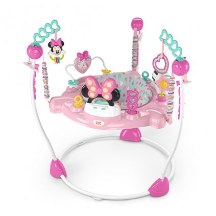 DISNEY BABY Skákadlo/aktívne centrum 2v1 Minnie Mouse Forever Besties 6m+ do 11 kg