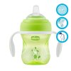 CHICCO Hrnček učiaci Transition s držadlami 200 ml zelený 4 m+