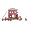 0little dutch fire station wood railway collection