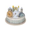 LITTLE DUTCH Torta narodeninová 26 dielov drevený Blue