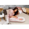EKO Hniezdo pre bábätko bavlnené Velvet Bunny pink 90x60cm