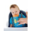 NUBY Hrnček netečúci 360° 300 ml, 6 m+ modrá / oranžová