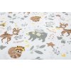 SENSILLO Mantinel do postieľky velvet FOREST ADVENTURE PLUSH KARO 180x30 cm