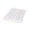 CEBA Poťah na mäkkú prebaľovaciu podložku (50x70) 2 ks Grey Stars+Pink Stars