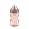 CHICCO Hrnček Advanced so slamkovým náustkom pink, 12m+