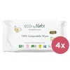 4x ECO BY NATY Sensitive Vlhčené obrúsky bez vôně 56 ks
