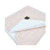 EKO Deka mušelínová s kožušinou Rose pink 75x90 cm