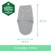 INGENUITY Zavinovačka SwaddleMe™ Ulitka mušelín Granbite 1,5 TOG 0-3m