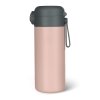 ZOPA Termoska na tekutiny s brčkem a silikonovým držákem 350 ml, Candy pink