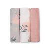 LIONELO Bambusové plienky Bamboo Set Leaf, 3 ks